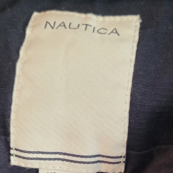 Nautica Navy Jacket with Tab Cuffs and Button Pockets, Size Medium - Picture 7 of 7